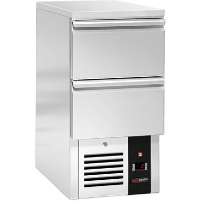GGM Gastro Kühltisch PREMIUM - 450x700mm - 2 Schubladen Zilver GGM Gastro Kühltisch PREMIUM - 450x700mm - 2 Schubladen Zilver