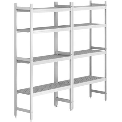 GGM Gastro Regalset Aluminium - Bautiefe: 460mm - Tragkraft: 600 kg Zilver GGM Gastro Regalset Aluminium - Bautiefe: 460mm - Tragkraft: 600 kg Zilver