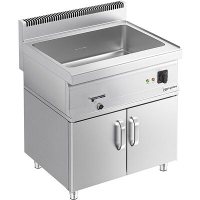 GGM Gastro Elektro Bain-Marie - 2,4 kW - 2x GN 1/1 oder 4x GN 1/2 - inkl. Unterbau mit 2 Türen Zilver GGM Gastro Elektro Bain-Marie - 2,4 kW - 2x GN 1/1 oder 4x GN 1/2 - inkl. Unterbau mit 2 Türen Zilver