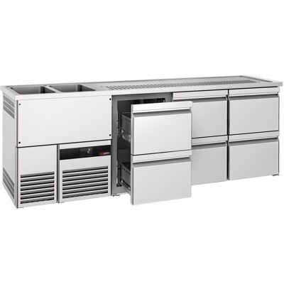 GGM Gastro Biertheke PREMIUM - 2500x700mm - 6 Schubladen GGM Gastro Biertheke PREMIUM - 2500x700mm - 6 Schubladen