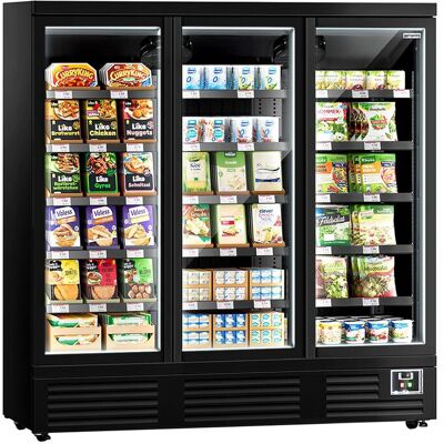 GGM Gastro Wandkühlregal - 1890mm - 1539 Liter - mit 3 doppelt verglasten Flügeltüren & 5 Ablagen GGM Gastro Wandkühlregal - 1890mm - 1539 Liter - mit 3 doppelt verglasten Flügeltüren & 5 Ablagen