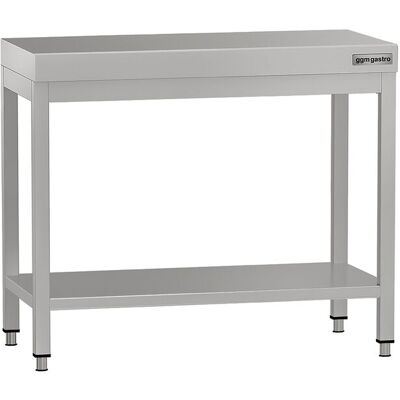 GGM Gastro Edelstahl Arbeitstisch ECO - 800x600mm - mit Grundboden Zilver GGM Gastro Edelstahl Arbeitstisch ECO - 800x600mm - mit Grundboden Zilver