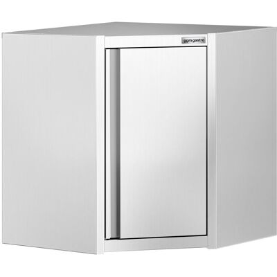 GGM Gastro Edelstahl Eck-Wandhängeschrank - 700x700mm - mit Flügeltür - Höhe: 650mm GGM Gastro Edelstahl Eck-Wandhängeschrank - 700x700mm - mit Flügeltür - Höhe: 650mm