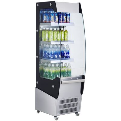 GGM Gastro Wandkühlregal - 464mm - 220 Liter - mit 3 Ablagen Zilver / Zwart GGM Gastro Wandkühlregal - 464mm - 220 Liter - mit 3 Ablagen Zilver / Zwart