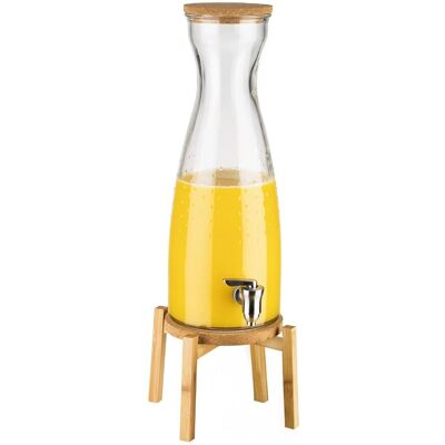 GGM Gastro Getränkespender - FRESH WOOD - 2-teiliges Set - Glasbehälter mit Zapfhahn - 4,5 Liter - inkl. Standfuß GGM Gastro Getränkespender - FRESH WOOD - 2-teiliges Set - Glasbehälter mit Zapfhahn - 4,5 Liter - inkl. Standfuß