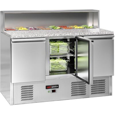 GGM Gastro - Saladette ECO - 1368 mm - 3 deuren - Koelunit GGM Gastro - Saladette ECO - 1368 mm - 3 deuren - Koelunit