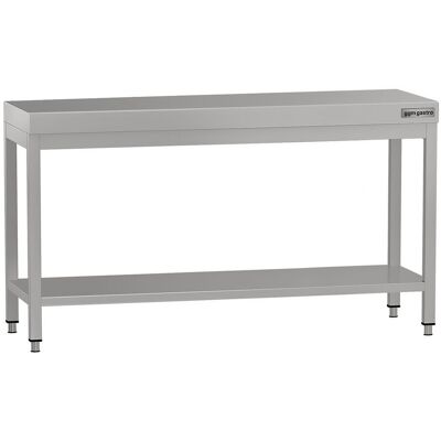 GGM Gastro Edelstahl Arbeitstisch ECO - 1600x600mm - mit Grundboden Zilver GGM Gastro Edelstahl Arbeitstisch ECO - 1600x600mm - mit Grundboden Zilver