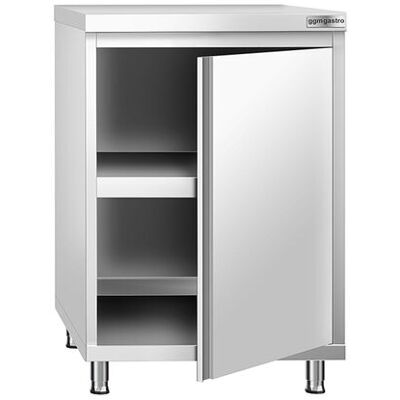 GGM Gastro Edelstahl Arbeitsschrank PREMIUM - 600x600mm - mit Flügeltür Zilver GGM Gastro Edelstahl Arbeitsschrank PREMIUM - 600x600mm - mit Flügeltür Zilver