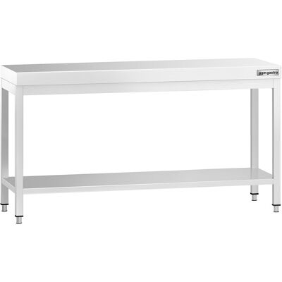 GGM Gastro Edelstahl Arbeitstisch PREMIUM - 1800x600mm - mit Grundboden Zilver GGM Gastro Edelstahl Arbeitstisch PREMIUM - 1800x600mm - mit Grundboden Zilver