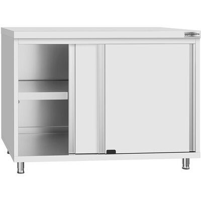 GGM Gastro Edelstahl Arbeitsschrank ECO - 1000x600mm - mit Schiebetür Zilver GGM Gastro Edelstahl Arbeitsschrank ECO - 1000x600mm - mit Schiebetür Zilver