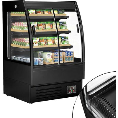 GGM Gastro Wandkühlregal - 900mm - 216 Liter - mit 2 doppelt verglasten Schiebetüren & 3 Ablagen GGM Gastro Wandkühlregal - 900mm - 216 Liter - mit 2 doppelt verglasten Schiebetüren & 3 Ablagen