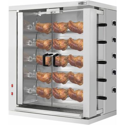 GGM Gastro Elektro Hähnchengrill - 16,5 kW - mit 5 Spießen für bis zu 30 Hähnchen GGM Gastro Elektro Hähnchengrill - 16,5 kW - mit 5 Spießen für bis zu 30 Hähnchen
