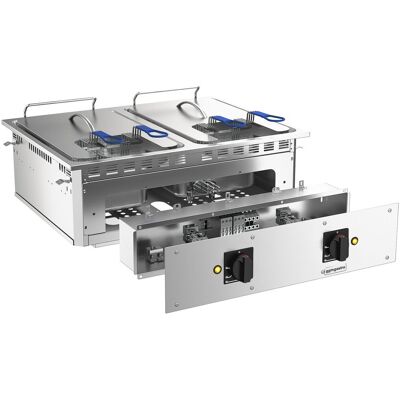 GGM Gastro Elektro Einbau Fritteuse - 13+13 Liter - 24 kW - mit Ablasshahn GGM Gastro Elektro Einbau Fritteuse - 13+13 Liter - 24 kW - mit Ablasshahn