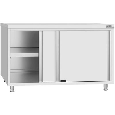GGM Gastro Edelstahl Arbeitsschrank ECO - 1200x600mm - mit Schiebetür Zilver GGM Gastro Edelstahl Arbeitsschrank ECO - 1200x600mm - mit Schiebetür Zilver