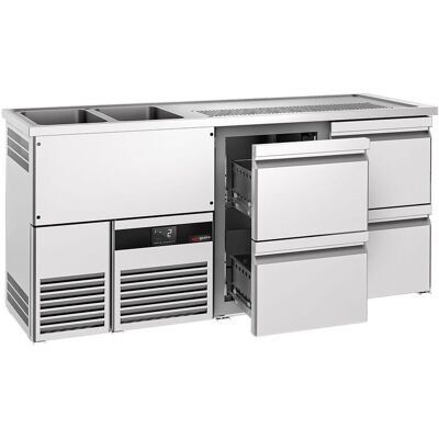 GGM Gastro Biertheke PREMIUM - 1950x700mm - 4 Schubladen GGM Gastro Biertheke PREMIUM - 1950x700mm - 4 Schubladen