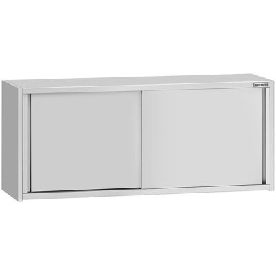 GGM Gastro Edelstahl Wandhängeschrank ECO - 1800x400mm - mit Schiebetür - 650mm hoch GGM Gastro Edelstahl Wandhängeschrank ECO - 1800x400mm - mit Schiebetür - 650mm hoch