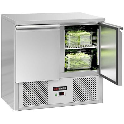 GGM Gastro Kühltisch ECO - 900x700mm - mit 2 Türen Zilver GGM Gastro Kühltisch ECO - 900x700mm - mit 2 Türen Zilver