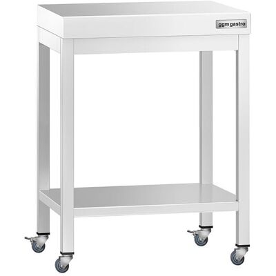 GGM Gastro Edelstahl Arbeitstisch PREMIUM - 600x700mm - mit Grundboden & Rollen GGM Gastro Edelstahl Arbeitstisch PREMIUM - 600x700mm - mit Grundboden & Rollen