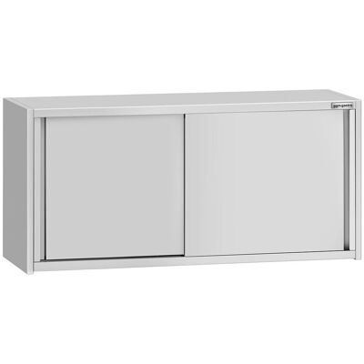 GGM Gastro Edelstahl Wandhängeschrank ECO - 1400x400mm - mit Schiebetür - 650mm hoch GGM Gastro Edelstahl Wandhängeschrank ECO - 1400x400mm - mit Schiebetür - 650mm hoch