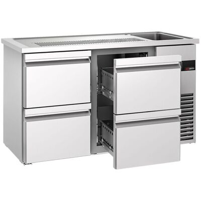 GGM Gastro Biertheke PREMIUM - 1550x700mm - 4 Schubladen GGM Gastro Biertheke PREMIUM - 1550x700mm - 4 Schubladen