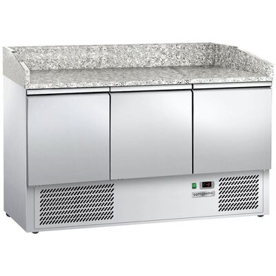 GGM Gastro Pizzakühltisch ECO - 1400x700mm - mit 3 Türen Zilver GGM Gastro Pizzakühltisch ECO - 1400x700mm - mit 3 Türen Zilver