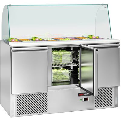 GGM Gastro - Saladette ECO - 1368mm - 3 deuren - Koelvitrine GGM Gastro - Saladette ECO - 1368mm - 3 deuren - Koelvitrine