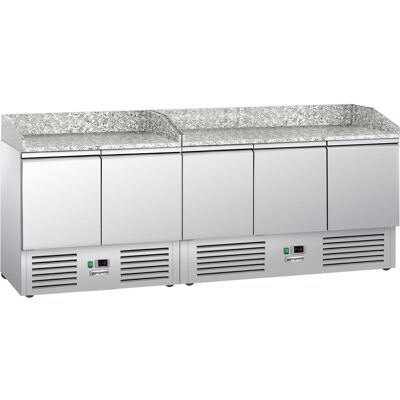 GGM Gastro - ECO - 2300x700mm - 5 deuren - Pizza koeltoog GGM Gastro - ECO - 2300x700mm - 5 deuren - Pizza koeltoog