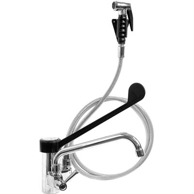 GGM Gastro Einloch Mischbatterie - mit Handbrause, Schwenkhahn & Einhebelmischer GGM Gastro Einloch Mischbatterie - mit Handbrause, Schwenkhahn & Einhebelmischer