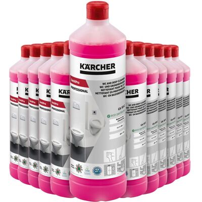 (12 stuks) Kärcher SanitPro WC- en basisreiniger CA 10 C eco!perform - 1 liter (12 stuks) Kärcher SanitPro WC- en basisreiniger CA 10 C eco!perform - 1 liter
