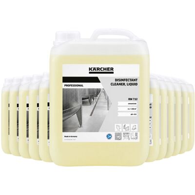 (12 stuks) Kärcher desinfectiereiniger RM 732 - vloeibaar - 5 liter (12 stuks) Kärcher desinfectiereiniger RM 732 - vloeibaar - 5 liter