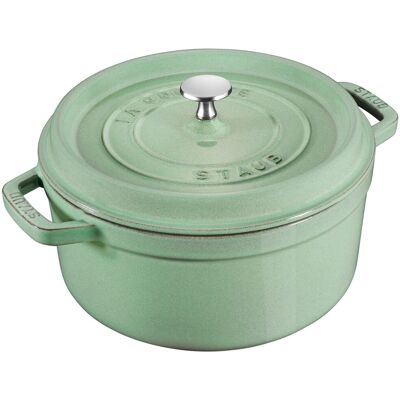 STAUB LA COCOTTE - Kookpot - Ø 220mm - Gietijzer - Saliegroen STAUB LA COCOTTE - Kookpot - Ø 220mm - Gietijzer - Saliegroen