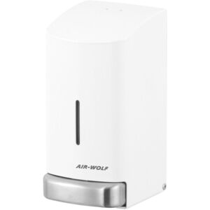 AIR-WOLF Zeep & desinfectie dispenser met drukknop - 800ml - RVS - Wit Wit AIR-WOLF Zeep & desinfectie dispenser met drukknop - 800ml - RVS - Wit Wit