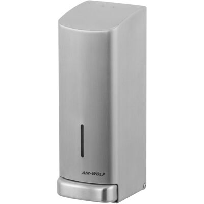 AIR-WOLF Zeep & desinfectie dispenser met drukknop - 1200ml - RVS Zilver AIR-WOLF Zeep & desinfectie dispenser met drukknop - 1200ml - RVS Zilver
