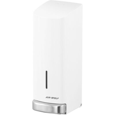 AIR-WOLF Zeep & desinfectie dispenser met drukknop - 1200ml - RVS - Wit Wit AIR-WOLF Zeep & desinfectie dispenser met drukknop - 1200ml - RVS - Wit Wit