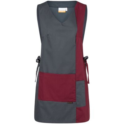 (6 stuks) KARLOWSKY Koksoverhemd Marilies - Bordeaux - maat: 0 Grijs / Rood (6 stuks) KARLOWSKY Koksoverhemd Marilies - Bordeaux - maat: 0 Grijs / Rood