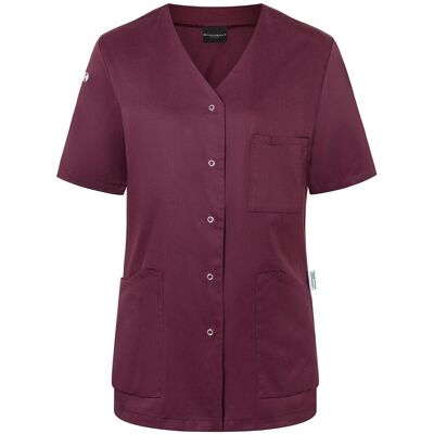 (6 stuks) KARLOWSKY Korte Mouw Dames Tuniek Essential - Aubergine - maat: 36 Rood (6 stuks) KARLOWSKY Korte Mouw Dames Tuniek Essential - Aubergine - maat: 36 Rood