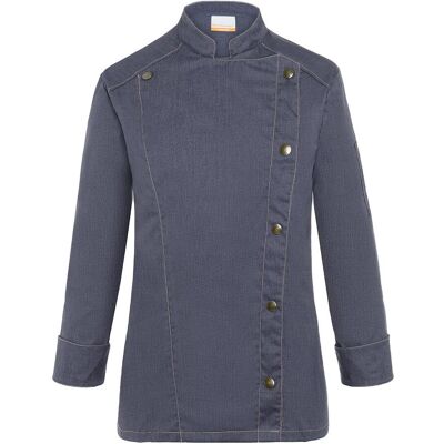 (6 stuks) KARLOWSKY Dames Koksjas Jeans Stijl - Vintage Zwart - Maat: 58 Zwart (6 stuks) KARLOWSKY Dames Koksjas Jeans Stijl - Vintage Zwart - Maat: 58 Zwart