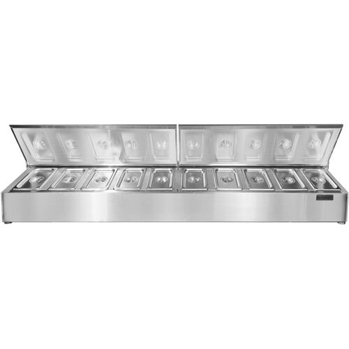 GGM Gastro Specerijen etagère 10x GN1/4 GAK1014 Zilver