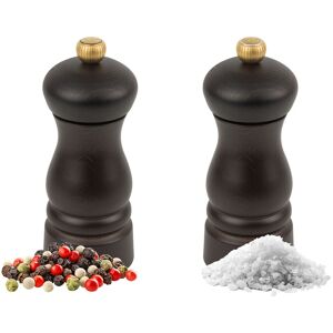 (6 stuks) PEUGEOT CLERMONT - Zout & Peper Molen - Hout - Chocolade - Hoogte: 130mm (6 stuks) PEUGEOT CLERMONT - Zout & Peper Molen - Hout - Chocolade - Hoogte: 130mm