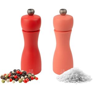 (6 stuks) PEUGEOT TAHITI FIRE - Zout & Peper Molen - Hout - Rood - Hoogte: 150mm (6 stuks) PEUGEOT TAHITI FIRE - Zout & Peper Molen - Hout - Rood - Hoogte: 150mm
