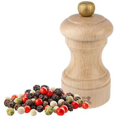 (6 stuks) PEUGEOT BISTRO - Pepermolen - Hout - Chocolade - Hoogte: 100mm (6 stuks) PEUGEOT BISTRO - Pepermolen - Hout - Chocolade - Hoogte: 100mm