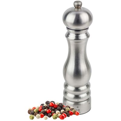 (6 stuks) PEUGEOT PARIS CHEF - Pepermolen - u'Select - Roestvrij staal - Hoogte: 220mm (6 stuks) PEUGEOT PARIS CHEF - Pepermolen - u'Select - Roestvrij staal - Hoogte: 220mm