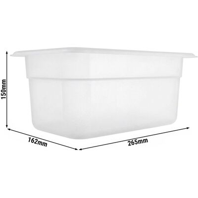 GGM Gastro (12 Stück) Polycarbonat-Behälter GN 1/4 - Transparent - Höhe: 150mm Transparant GGM Gastro (12 Stück) Polycarbonat-Behälter GN 1/4 - Transparent - Höhe: 150mm Transparant