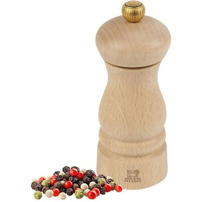 (6 stuks) PEUGEOT CLERMONT - Pepermolen - Natuurlijk hout - Hoogte: 130mm (6 stuks) PEUGEOT CLERMONT - Pepermolen - Natuurlijk hout - Hoogte: 130mm