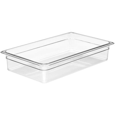 (6 stuks) CAMBRO Camview® - Copolymeer Gastronormbak 1/1 - Helder - Hoogte: 100mm - BPA-Vrij (6 stuks) CAMBRO Camview® - Copolymeer Gastronormbak 1/1 - Helder - Hoogte: 100mm - BPA-Vrij