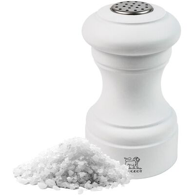 (6 stuks) PEUGEOT BISTRO - Zoutvaatje - Hout - Wit mat - Hoogte: 90mm (6 stuks) PEUGEOT BISTRO - Zoutvaatje - Hout - Wit mat - Hoogte: 90mm