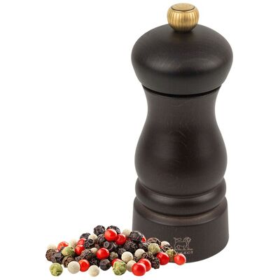 (6 stuks) PEUGEOT CLERMONT - Pepermolen - Hout - Chocolade - Hoogte: 130mm (6 stuks) PEUGEOT CLERMONT - Pepermolen - Hout - Chocolade - Hoogte: 130mm