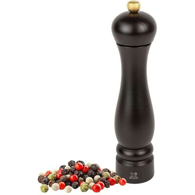 (6 stuks) PEUGEOT CLERMONT - Pepermolen - Hout chocolade - Hoogte: 240mm (6 stuks) PEUGEOT CLERMONT - Pepermolen - Hout chocolade - Hoogte: 240mm