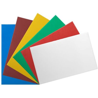 GGM Gastro (6 stuks) Snijplank-set - 600x400mm - Dikte: 10mm - HACCP-conform - Polyethyleen - Multicolor - Antislipvoetjes GGM Gastro (6 stuks) Snijplank-set - 600x400mm - Dikte: 10mm - HACCP-conform - Polyethyleen - Multicolor - Antislipvoetjes