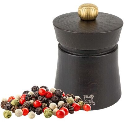 (6 stuks) PEUGEOT BAYA - Pepermolen - Hout - Chocolade - Hoogte: 80mm (6 stuks) PEUGEOT BAYA - Pepermolen - Hout - Chocolade - Hoogte: 80mm